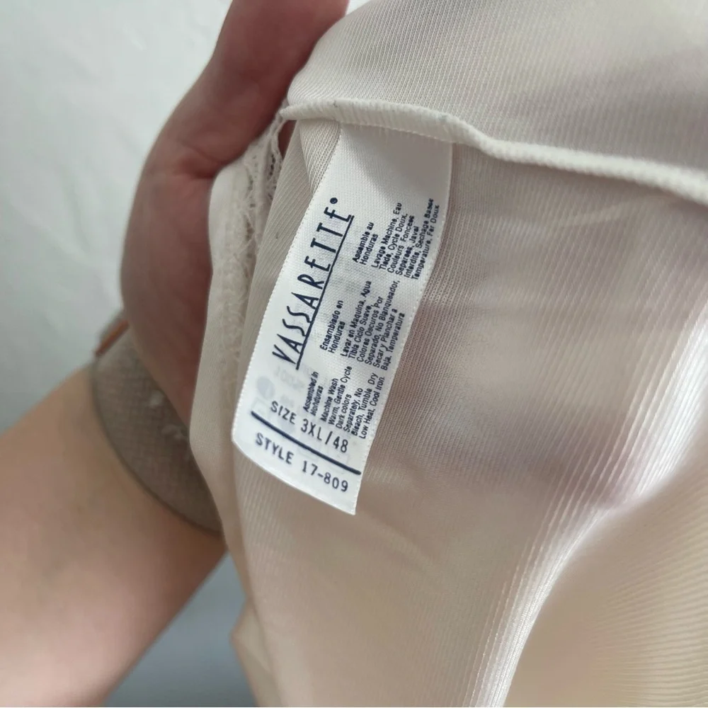 Retro Vassarette White Dainty Sleeveless Lightweight Top Womens Size 3XL - Picture 5 of 6